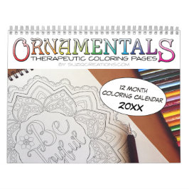 OrnaMENTALs Therapeutische Kleurenpagina's van 12  Kalender