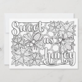 OrnaMENTALs Zoet als honingbijen Kleur uw eigen