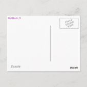 Ornamente in lila briefkaart (Achterkant)