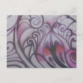 Ornamente in lila briefkaart