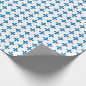 Ornamentele geometrische  blauw patroon. cadeaupapier (Hoek)