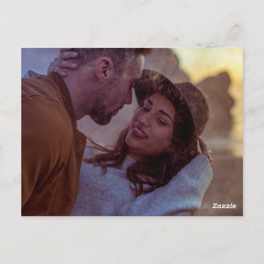 ORNAMENTELE WEDINGINVITATIE MET AFBEELDINGEN BRIEFKAART (Achterkant)