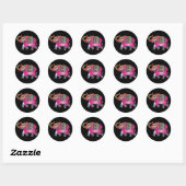 ornamentelefantstickers ronde sticker (Vel)