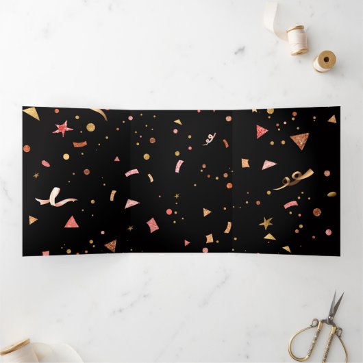 ORNAMENTEN 2 DRIELUIK WENSKAART (Binnen)