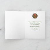 Ornamenten Beads Holly Berry Wreate KerstKaart Feestdagen Kaart (Binnen)