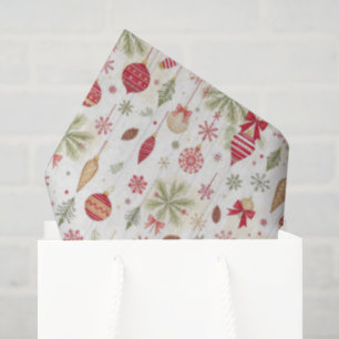  Ornamenten Botanicals Vakantie Kerstmis Tissuepapier