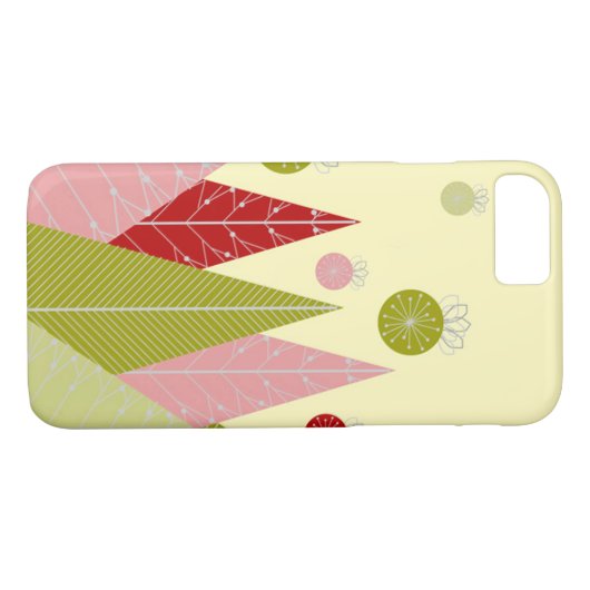 Ornamenten en Bomen Kerst Case-Mate iPhone Case (Achterkant (Horizontaal))