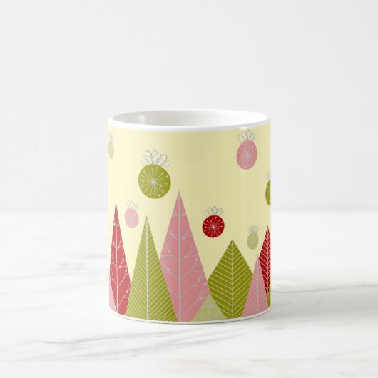 Ornamenten en Bomen Kerst Koffiemok (Center)