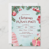 Ornamenten en Cadeaus kerstpyjama Kaart (Voorkant)