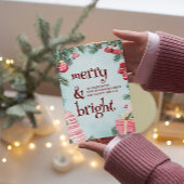 Ornamenten en Cadeaus vrolijk en helder Feestdagenkaart