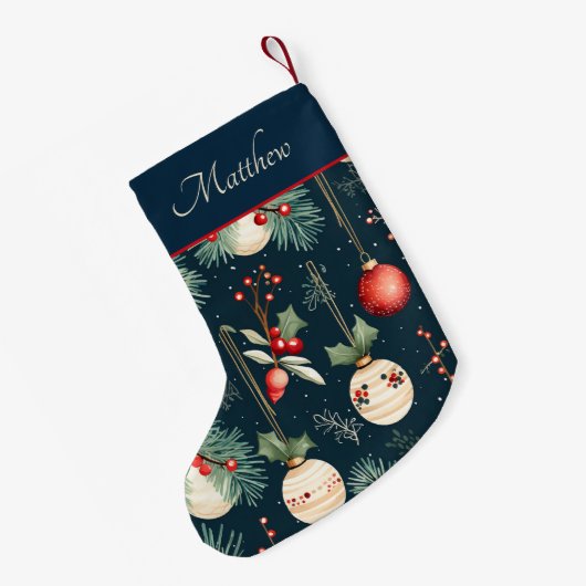  Ornamenten en dennen Kleine Kerstsok (Achterkant (Hangend))