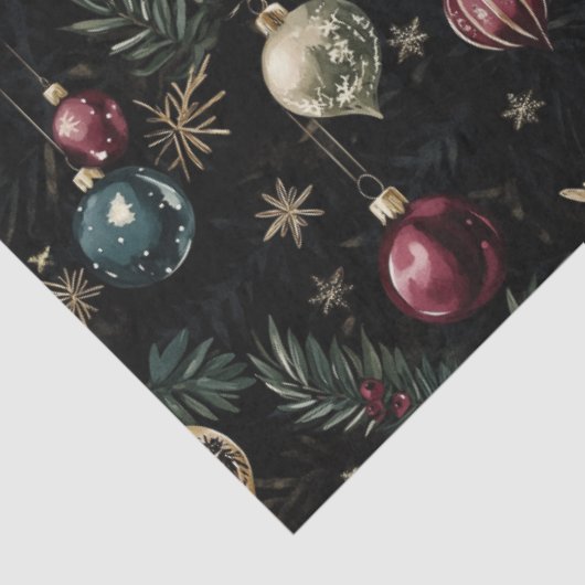 Ornamenten en gebladerte elegantie tissuepapier (Detail)