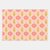 Ornamenten en kralen Roze geschenkverpakking 3 pac Inpakpapier Vel (Voorkant)