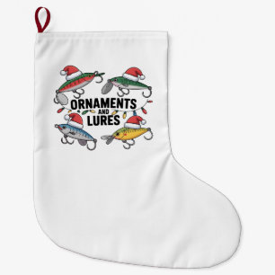Ornamenten en Lokaas Grappige Kerstman Vissen Grote Kerstsok