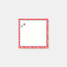 Ornamenten en snowflakes kerst post-it® notes