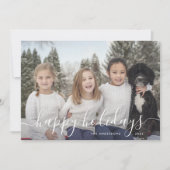 Ornamenten familie kerstfeest feestdagenkaart (Voorkant)