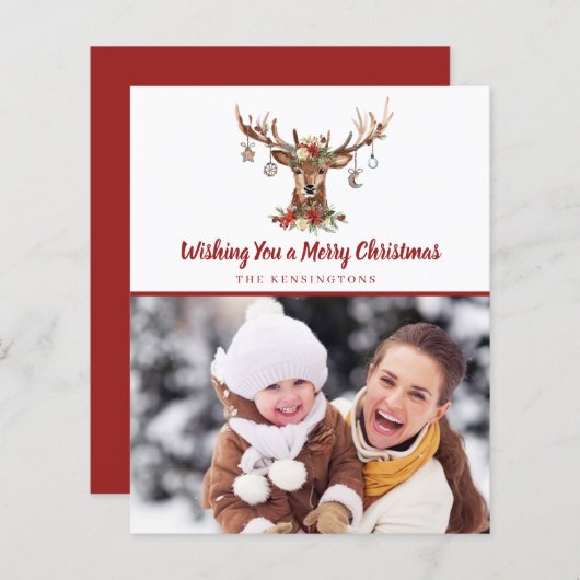 Ornamenten feestdag met kerstfeestdag (Voorkant / Achterkant)