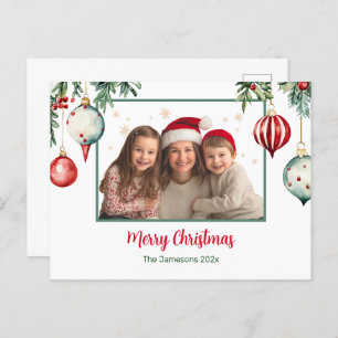 Ornamenten Foto Kerst Briefkaart