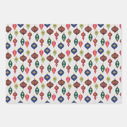 Ornamenten Galore: Kerstcadeauverpakking Verrukkin Inpakpapier Vel (Voorkant 3)