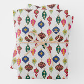 Ornamenten Galore: Kerstcadeauverpakking Verrukkin Inpakpapier Vel (In situ)