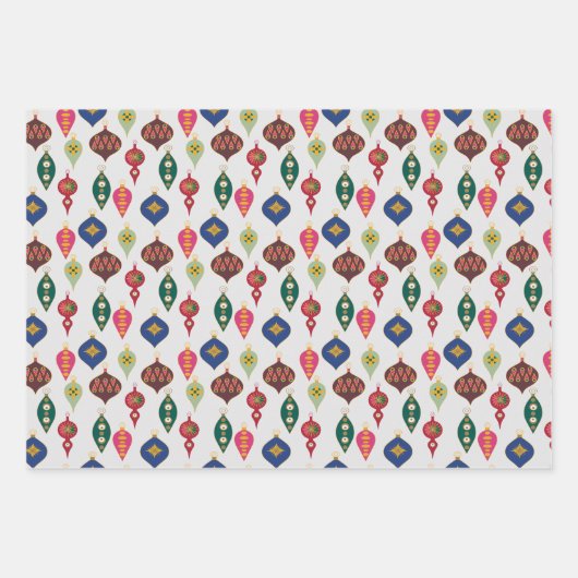 Ornamenten Galore: Kerstcadeauverpakking Verrukkin Inpakpapier Vel (Voorkant)