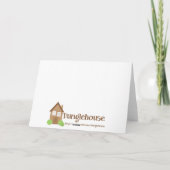 ORNAMENTEN gevouwen Schrift Kerst Kaart (Achterkant)