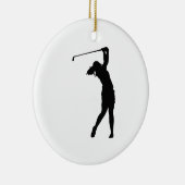 Ornamenten Golfer Golf Sport Persoon Silhouet (Rechts)