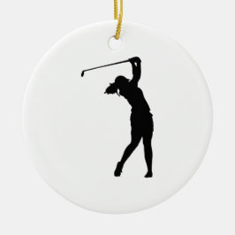 Ornamenten Golfer Golf Sport Persoon Silhouet