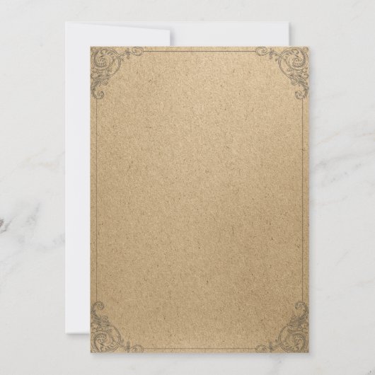 Ornamenten Halloween Uitnodiging (Achterkant)