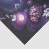 Ornamenten in tinten van Paarse krijt Tissuepapier (Detail)