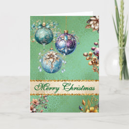  Ornamenten Kerst Feestdagen Kaart