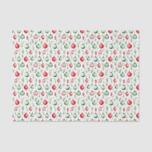 Ornamenten kerst tissuepapier (Voorkant)