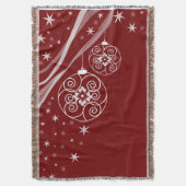 Ornamenten Kerst Vakantie Deken Gooi (Voorkant Verticaal)