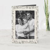 Ornamenten kerstfoto gevouwen Feestdagen Kaart (Voorkant)