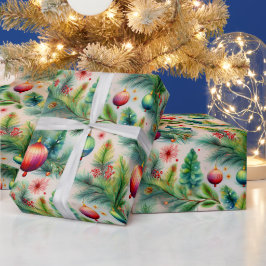 ornamenten kerstinpakpapier cadeaupapier