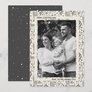 Ornamenten Kerstmis Feestdagenkaart