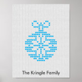 Ornamenten kersttrui poster (Voorkant)