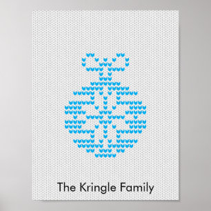 Ornamenten kersttrui poster