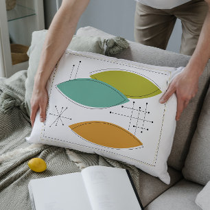 Ornamenten Mid Century Modern decoratief kussen