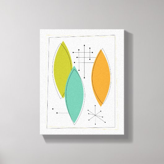 Ornamenten Midden-eeuws Modern Verpakt Canvas Afdruk (Voorkant)