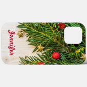Ornamenten monogram kerstmis Case-Mate iPhone case (Achterkant (horizontaal))
