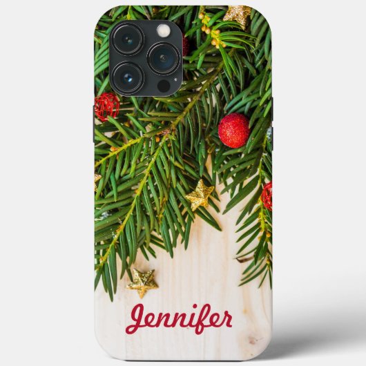 Ornamenten monogram kerstmis Case-Mate iPhone case (Achterkant)
