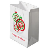 Ornamenten op cadeautas (Achterkant Gekanteld)