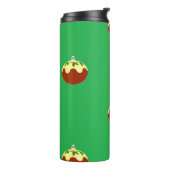 Ornamenten op groen thermosbeker (Gedraaid links)