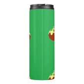 Ornamenten op groen thermosbeker (Achterkant)