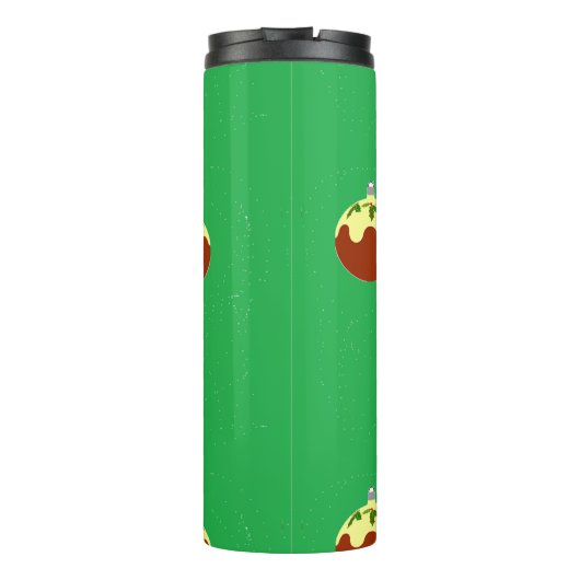 Ornamenten op groen thermosbeker (Achterkant)