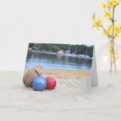 Ornamenten op het strand kaart (Gele Bloem)