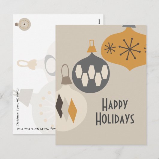 Ornamenten Prettige feestdagen (Voorkant / Achterkant)