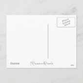  Ornamenten Roze Kerst Briefkaart (Achterkant)