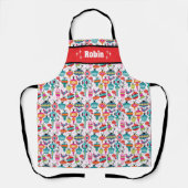  Ornamenten Schattige Kerst Schort - Custom (Voorkant)